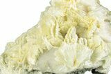 Green, Bladed Prehnite Crystals with Quartz - Morocco #255518-2